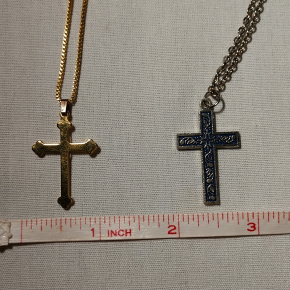 Vintage Set of 3 Religious Crosses - Picture 6 of 7